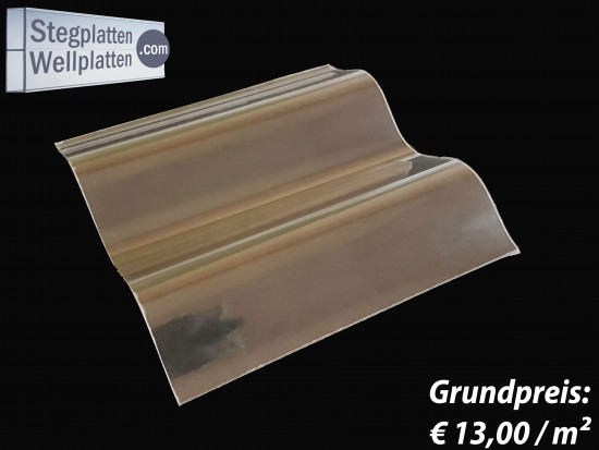 Ondex Sollux Wellplatte – Profil 76 / 18 – glashell