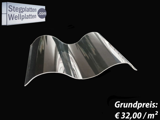 Highlux® Acryl-Wellplatte – Profil 177 / 51 (5) – farblos glatt