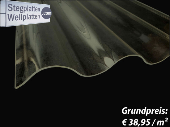 PLEXIGLAS® Resist - Wellplatte 3 mm – Profil 130 / 30 - farblos glatt