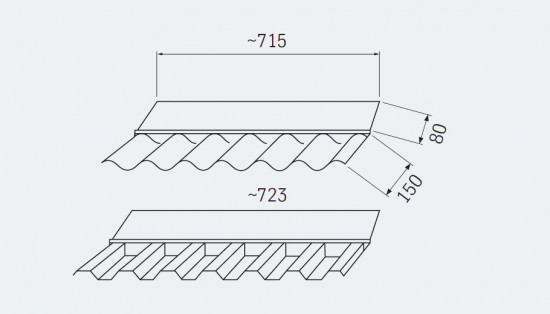 PVC-Wandanschluss – f. Profil 76/18 RUND und TRAPEZ - farblos